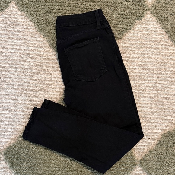 Just Black Denim - Just Black Women's Black Ankle Crop Skinny Jeans